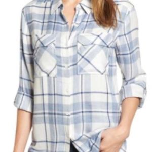 Plaid button down